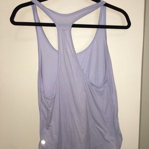 Lululemon Tank- color: heathered cool breeze